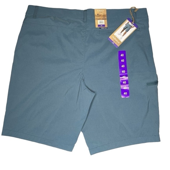 NWT WEATHERPROOF VINTAGE Men's Nylon Stretch Trail Shorts Greyish Blue Size 40 - Picture 6 of 16
